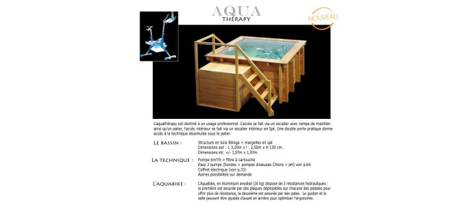 ▷ ▷ Aquathérapy bassin bois d'Aquathérapie